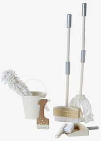 Grande conjunto de limpeza em madeira FSC® branco
