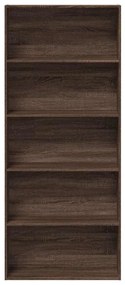Estante 80x30x189cm derivados de madeira carvalho castanho