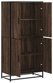 Armário alto 68x35x139cm derivados de madeira carvalho castanho