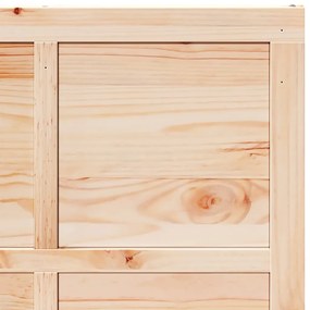 Porta de celeiro Castanho 90 x 210 cm Madeira de pinho maciça