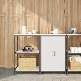 vidaXL Conjunto de Armazenamento de Cozinha 2 pcs Branco