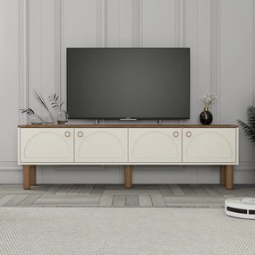 Móvel para Televisão "Bohem" - 180 x 53 x 35 cm - Cor Creme - Design M