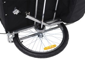 HOMCOM Reboque de Bicicleta 2 EM 1 para crianças de 2 lugares com Amortecedores Convertível em carrinho com barra e kit de corrida 129x85x105cm Amarelo