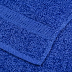 Toalhas de mãos 10 pcs 50x100 cm 360 gsm 100% algodão azul