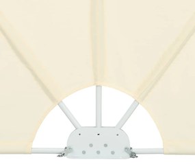 Toldo lateral dobrável para terraço 300x200 cm creme