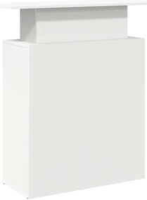 Balcão de recepção 100x40x104 cm derivados de madeira branco