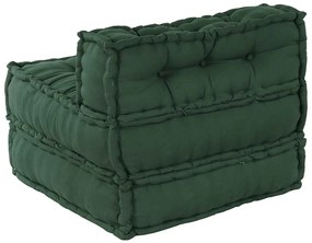 Pufe modular 70x70x54 cm tecido verde
