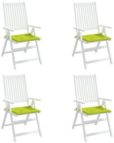 Almofadões cadeiras jardim 4pcs tecido oxford verde brilhante
