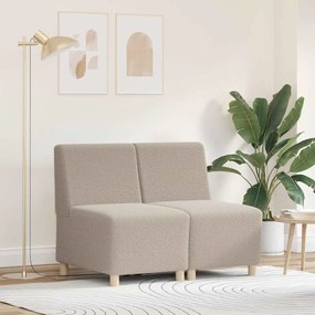 vidaXL Sofá Chiar 2 pcs Cinzento-claro 55 x 74 x 82 cm