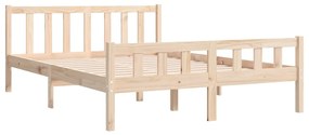 Estrutura de cama pequena casal 120x190 cm pinho maciço