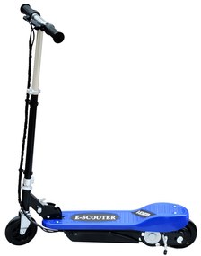 ® Trotinete Eléctrico Tipo Scooter com Guiador Ajustável – Cor Azul - 81.5x37x96cm