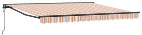 Toldo Retrátil Manual Azul Marinho 400x300 cm