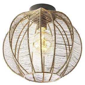 Luminária de teto industrial bronze com preto - Dong