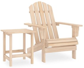 Cadeira de jardim Adirondack com mesa madeira de abeto