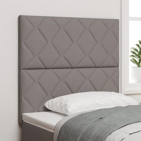 Cabeceira Design Blocos de Diamante Taupe 90 cm Tecido, vidaXL Cabecei