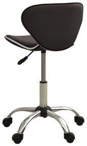 Cadeira de escritório couro artificial castanho