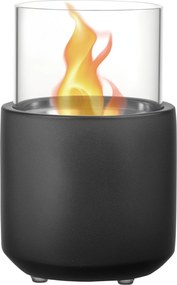 HOMCOM Lareira de Bioetanol de Mesa Capacidade 0,4L Combustão 2,5h 12x12x19cm Cinza Escuro | Aosom Portugal
