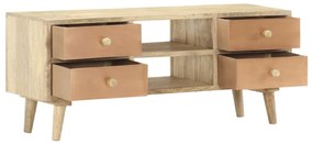Móvel de TV 110x30x45 cm madeira de mangueira maciça