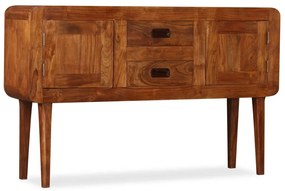 244682 vidaXL Aparador madeira maciça c/ acabamento a mel 120x30x75 cm