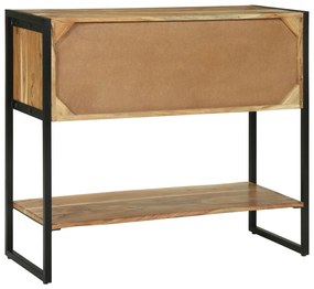 Mesa de Consola 90x35x80 cm Madeira Sólida Acácia
