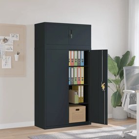 vidaXL Arquivador 90x40x180 cm aço antracite