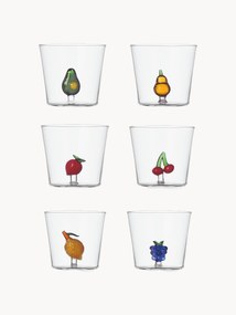 Copos artesanais Fruits & Flowers, 6 uni.