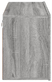 Móvel de parede para TV 80x30x41 cm cinzento sonoma