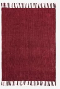 Manta Plaid Em Chenille Maidina Vinho Tinto & 140 X 200 Cm - Sklum