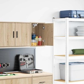 vidaXL Armário de parede garagem Carvalho Sonoma madeira engenheirada