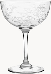 Taças de champanhe em cristal artesanal Fern, conjunto de 6