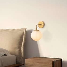 Candeeiro de Parede Horn – Dourado – 15 x 21 x 27 cm