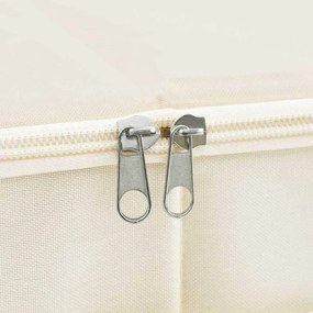 Caixas de arrumação 2 pcs 43x34x23 cm tecido creme