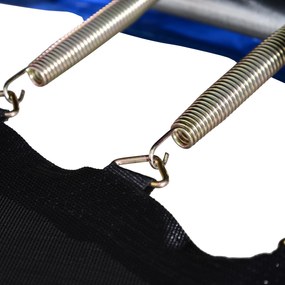 Trampolim ao ar livre para adultos e crianças 244cm de diâmetro Carga de 100kg   Azul