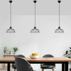 Chandelier Hakcu – Preto Antique – 30 x 30 x 116 cm
