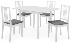 5 pcs conjunto de jantar MDF branco