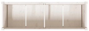 Vaso/floreira de jardim 150x50x70 cm pinho maciço branco