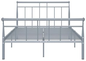 Estrutura de cama 120x200 cm metal cinzento