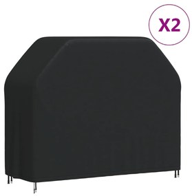 vidaXL Capas para churrasqueira 2 pcs 140x58x106 cm tecido oxford 420D