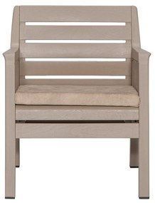 Conjunto de Jardim Lara – 2 Poltronas + Mesa de Centro – Polipropileno