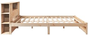 Cama com estante sem colchão 180x200 cm pinho maciço