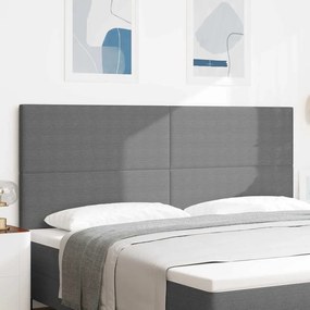 Cabeceira vidaXL Design Simples Cinza Claro 200 cm Tecido Corduroy