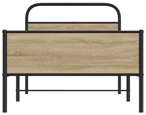 Estrutura cama s/ colchão derivados de madeira carvalho sonoma