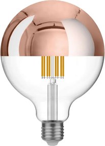 Lâmpada LED Meia Esfera Cobre Globo G125 7W 650Lm E27 2700K Regulável - A25