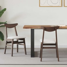 vidaXL Cadeiras de Jantar 2 pcs Marrom Claro 42 x 47,5 x 81 cm