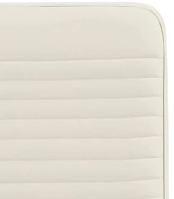 Cadeiras de jantar 6 pcs veludo cor creme