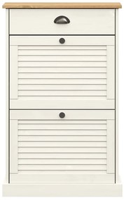 Sapateira VIGO 60x35x96 cm madeira de pinho maciça branco