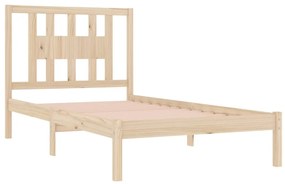 Estrutura de cama 100x200 cm pinho maciço