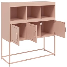Aparador 100,5x39x107 cm aço rosa