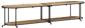 Móvel de TV 200x42x40 cm madeira de mangueira áspera maciça