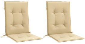 Almofadões lombares p/ cadeiras 2pcs 100x50x4cm mesclado tecido